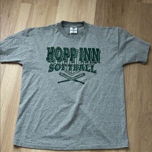 Jerzees Gray and Green Short Sleeve Tee